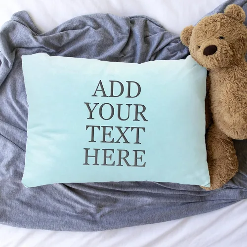 Miniatura 7 de Fundas de almohada personalizadas para niños pequeños de 13 x 18 pulgadas, funda de almohada de microfibra cepillada súper suave y acogedora con Aqua