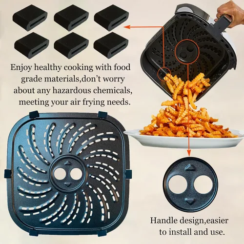 Miniatura 3 de Sartén para freidora de aire de 8 cuartos de galón para freidora de aire PowerXL Vortex Pro Plus, bandeja antiadherente prémium para freidora