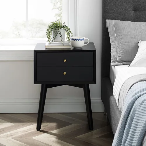 Miniatura 2 de Crosley Furniture Landon - Mesita de noche con cajón, color negro mate