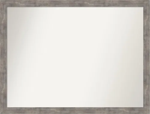Miniatura 117 de Amanti Art Silver Bathroom Mirror for Over Sink, 24x49 Custom Made Marred Pewter Rectangle Vanity Mirror, Oversize Casual Wood Frame, Hangs Estaño