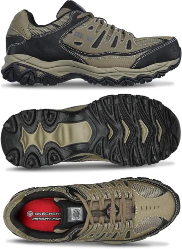 Miniatura 37 de Skechers Zapatos de construcción Cankton con punta de acero para hombre, clasificación de peligro eléctrico, espuma viscoelástica
