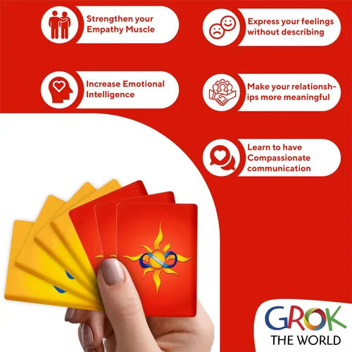Miniatura 5 de GROK Tarjetas de conversación y juegos de empatía: 20 juegos para enseñar empatía, inteligencia emocional y habilidades SEL para familias, aulas