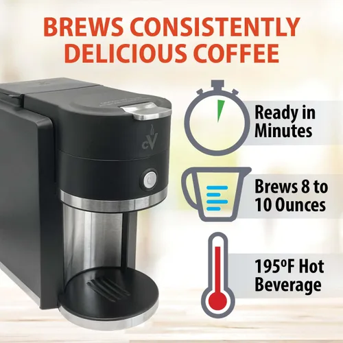 Miniatura 4 de Café Valet Barista - Cafetera de una sola porción, compatible con cápsulas de café K-Cup, diseño compacto