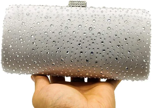 Miniatura 5 de Bolsos de noche elegantes de cristal de embrague de las mujeres de la boda de la caja