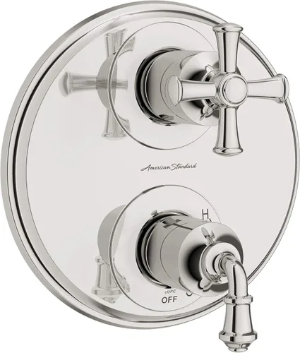 Miniatura 7 de American Standard TU052740.002 Delancey - Desviador de ducha integrado con 2 manijas solamente, cromo pulido Cromado