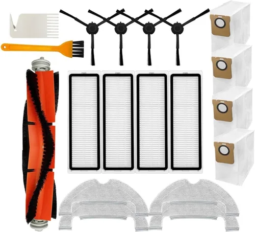 Miniatura 13 de EtliN Compatible con el trapeador de vacío Xiaomi Mi Robot 2 Ultra STYTJ05ZHM, piezas de repuesto, cepillo lateral principal, filtro Hepa, bolsa