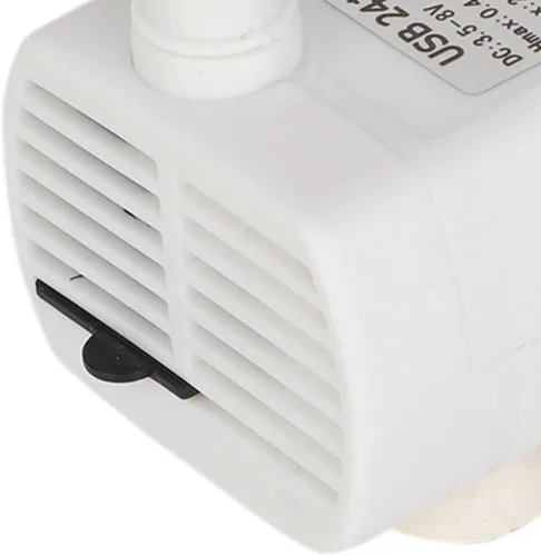Miniatura 7 de Mini bomba sumergible USB para peces, bomba silenciosa de fuente de agua para mascotas, potente fuente de repuesto para mascotas DC5V, 200L/H