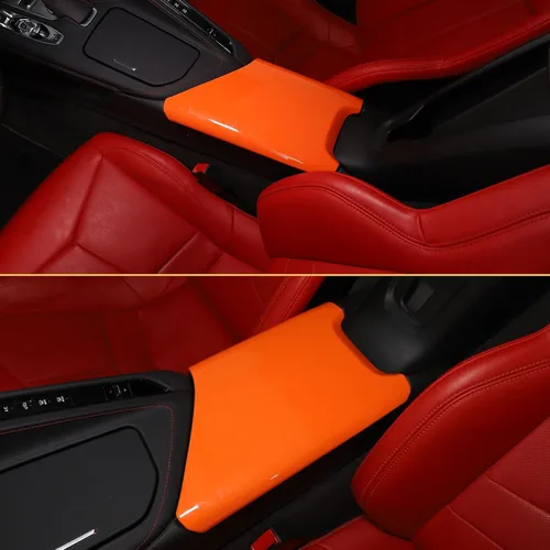 Miniatura 7 de CHEAYAR Funda para Reposabrazos de Interior de Coche, Caja de Consola Central Compatible con Chevrolet Corvette C8 2020-2023, Cubierta de Protección
