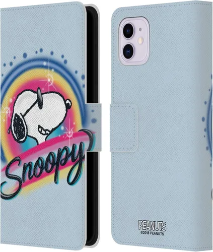 Miniatura 8 de Head Case Designs Funda de piel con licencia oficial de Peanuts Beach Surf Snoopy Boardwalk Airbrush compatible con Apple iPhone 11