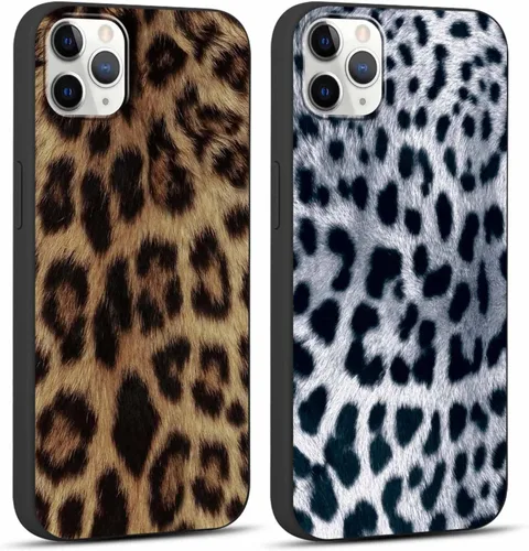 Miniatura 11 de Paquete de 2 Fundas de Teléfono Bonitas con Estampado de Guepardo para Apple iPhone 13 Pro Max de 6.7 Pulgadas, Fundas de Diseño