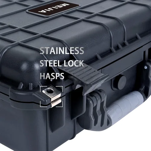 Miniatura 2 de MEIJIA Funda rígida protectora impermeable portátil, funda para cámara con espuma de ajuste personalizable insertada, apta para uso con drones