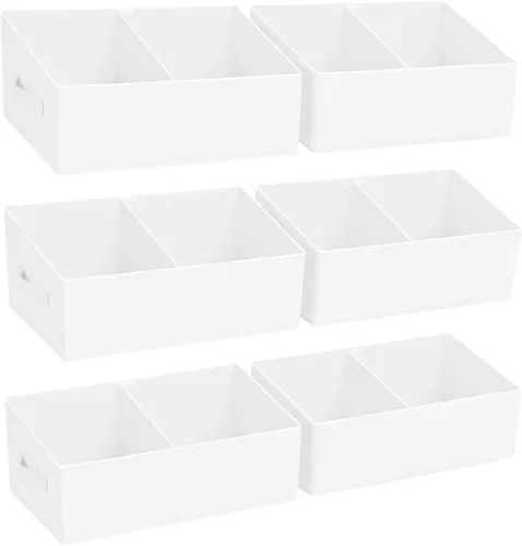 Miniatura 12 de DIMJ Contenedores de almacenamiento trapezoidales para ropa, 4 paquetes organizadores de armario y cestas de almacenamiento, cestas plegables