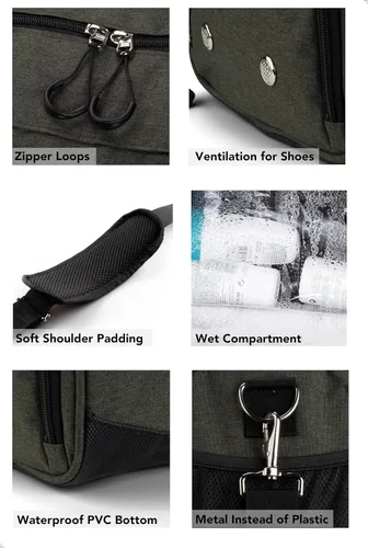 Miniatura 2 de Fitgriff Bolsa de gimnasio para hombres y mujeres con compartimento para zapatos y artículos húmedos, bolsa de lona para viajes, deportes, fitness