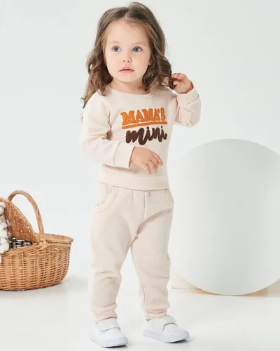 Miniatura 3 de Mikrdoo Conjunto de ropa para bebé y niña, conjunto de pantalones y tops para otoño e invierno