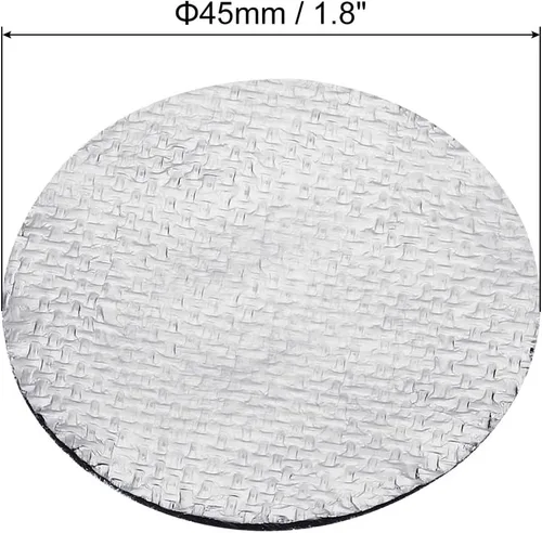 Miniatura 2 de PATIKIL Almohadilla de quemador de incienso de 1.8 pulgadas de diámetro, paquete de 20 soportes de incienso de aluminio negro para recoger cenizas