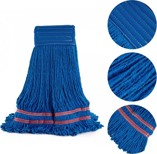 Miniatura 4 de Matthew - Trapeador de microfibra de limpieza resistente, repuesto de cabezal de trapeador húmedo, excelente absorción, capacidad de lavado premium