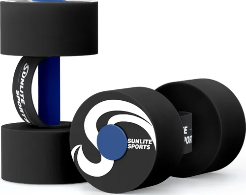 Miniatura 6 de Sunlite Sports Water Weights Pool Exercise Dumbbells, Water Aerobic Equipment, High-Density EVA-Foam Dumbbell with Handle Strip, Aqua Therapy, Pool