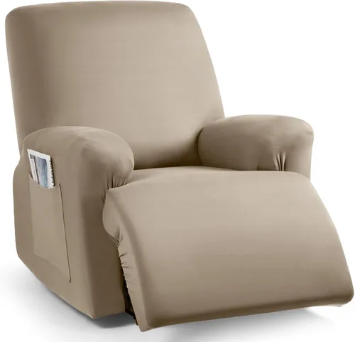 Miniatura 49 de TAOCOCO Funda para sofá reclinable, 3 piezas de fundas de tela de poliéster elástica para sofá reclinable de 3 asientos, protector de muebles suave