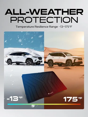 Miniatura 9 de YHTAUTO Tapete de carga compatible con Ford Bronco 2021-2026 (4 puertas), forro de suelo de elastómero termoplástico, protección para todo