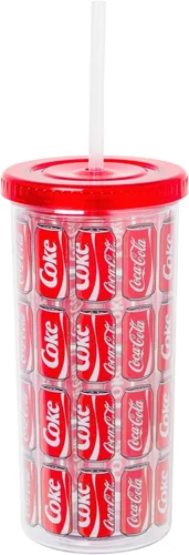 Miniatura 23 de Silver Buffalo Care Bears - Vaso alto de plástico iridiscente con diseño de estrellas arcoíris con tapa y pajilla, 20 onzas Care Bears iridiscentes