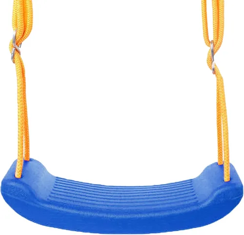 Miniatura 9 de Asiento de columpio para niños, ligero, juego de columpios para exteriores con cuerdas, cómoda silla columpio para niños, para uso en el patio Azul