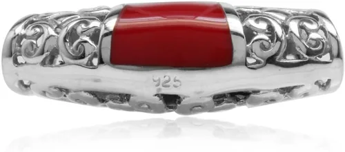 Miniatura 13 de Silvershake Colgante de diapositiva con incrustaciones de filigrana de plata de ley 925 chapada en oro blanco