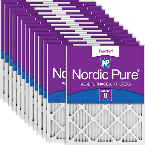 Miniatura 28 de Nordic Pure Filtros de aire para horno MERV 6 de 18 x 25 x 1 pulgadas (tamaño real: 17 1/2 x 24 1/2 x 3/4), color verde poliéster MERV 6, reduce