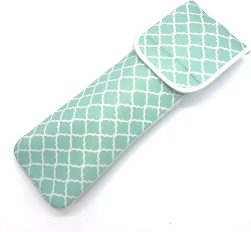 Miniatura 10 de Wanty Funda para alisadores de cabello con cierre, soporte de neopreno para rizador de hierro plano, funda de viaje, funda de viaje, funda de bolsa