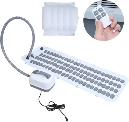 Miniatura 2 de Tapete de baño portátil de burbujas para spa, tapete de baño de burbujas de cuerpo completo con control remoto y almohada, bomba de aire eléctrica