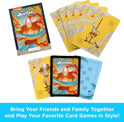 Miniatura 2 de Aquarius Avatar The Last Airbender - Baraja temática con 52 diseños únicos, regalo de mercancía coleccionable para adolescentes y adultos