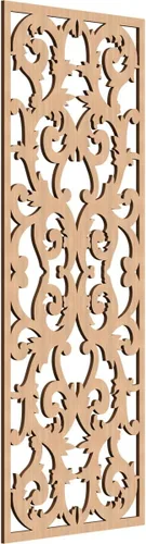 Miniatura 51 de Meadville Paneles decorativos de pared de madera con calado, 9 3/8 pulgadas de ancho x 24 3/8 pulgadas de alto x 1/4 de alto, aliso