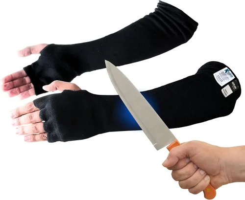 Mangas de trabajo de protección para brazos: protección de 4 vías, manga protectora de brazo largo con apertura para los dedos, mangas resistentes a