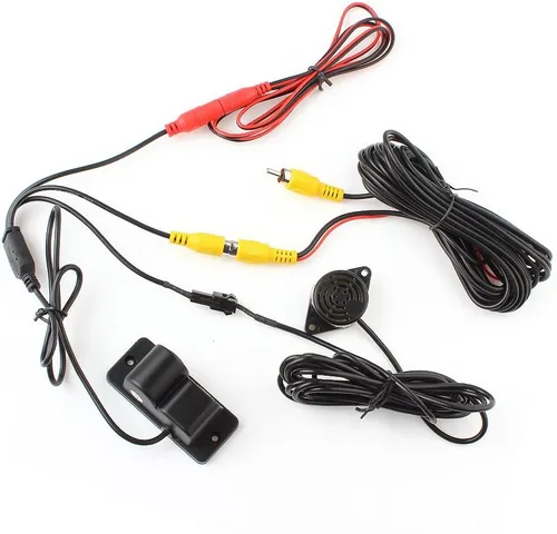 Miniatura 4 de Impermeable 2 en 1 HD 170 grados ángulo de visión amplio coche reversa cámara de visión trasera con sensor de estacionamiento radar incorporado