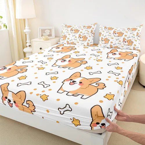 Miniatura 17 de Juego de sábanas bajeras para juegos tamaño individual, juego de ropa de cama con grafiti Lightning Strike para niños, adolescentes, decoración