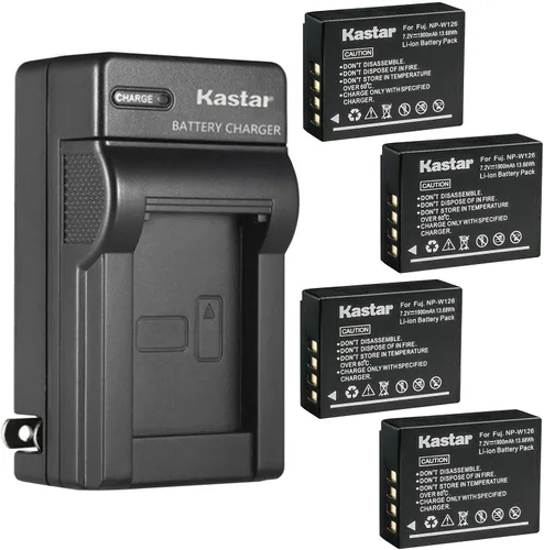 Miniatura 7 de Kastar Reemplazo del cargador de batería de pared de CA para Fujifilm NP-W126, NP-W126s, cargador Fuji BC-W126, Fujifilm X-H1, X-M1, X-S10, X-T1