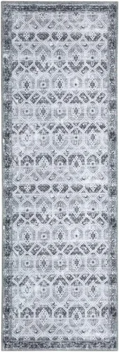 Miniatura 16 de COZYLOOM Alfombra vintage de 2 x 6 pies, estilo oriental con estampado floral, envejecida, estética, bohemia, de felpilla, para entrada, pasillo