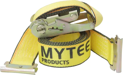 Miniatura 3 de Mytee Products Kit de amarre E-Track de 14 piezas, 4 rieles horizontales de 5 pies, 2 correas de trinquete Etrack de 2 pulgadas x 12 pies, 4 juntas