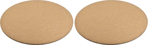 Miniatura 7 de MECCANIXITY Tapete redondo de corcho para plantas de 10 pulgadas, de plástico, absorbente, impermeable, para maceta de jardín
