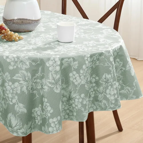 Miniatura 12 de Grapevines - Mantel de vinilo pesado de franela de vinilo de calibre 4 con estampado de uva contemporánea, para interiores y exteriores, cuadrado