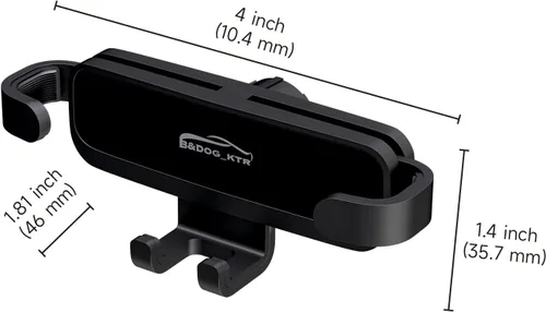 Miniatura 6 de B&DOG XSIN Soporte de teléfono de coche compatible con RAV4 (Negro-A)