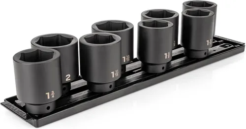 Miniatura 10 de TEKTON Juego de llaves de impacto de 6 puntos poco profundas de 1/2 pulgada con funda, 23 piezas (0.394-1.260 in) SID92322 Sólo herramienta