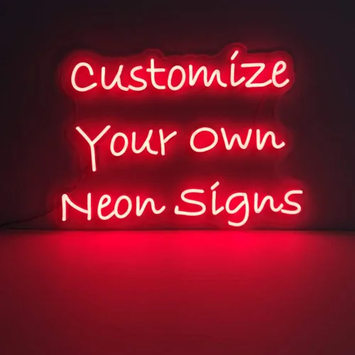 Letreros de neón personalizables con luces LED regulables para el negocio, bar, barbacoa, sala de espera, estudio de fitness, peluquería, salón de