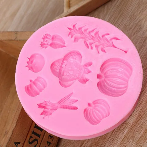 Miniatura 9 de Molde de pastel Molde de calabaza de silicona para panadería Cocina Tienda de postres