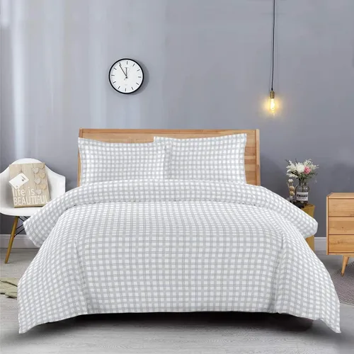 Miniatura 4 de Royal Hotel Bedding Fundas de edredón de franela 100% algodón pesadas, suaves, juego de funda de edredón de 3 piezas, cierre de botón, grueso