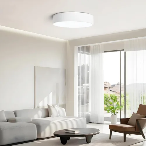 Miniatura 2 de Lámpara LED Regulable de Montaje Empotrado Cerca del Techo, Accesorio de Iluminación de Sala de Estar, Lámparas de Techo Redondas Blancas Modernas