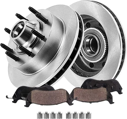 Miniatura 19 de Detroit Axle - Kit de freno trasero para Ford Explorer 2020-2025 2024-2025 Rotores de freno de disco Mustang Pastillas de freno de cerámica