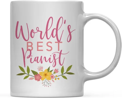 Miniatura 58 de Andaz Press Taza de café de 11 oz, regalo de broma de la mejor abbuela del mundo, diseño floral, paquete de 1