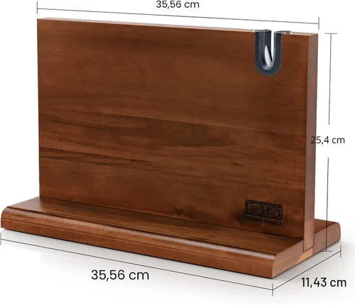 Miniatura 5 de HOSHANHO Bloque magnético para cuchillos de 14 x 10 pulgadas, soporte magnético de doble cara para encimera de cocina, soporte magnético