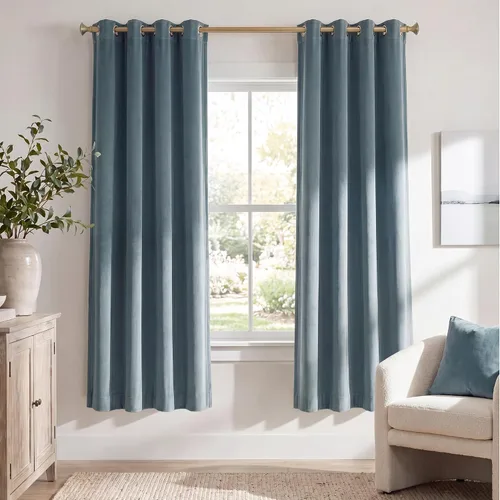 Miniatura 54 de StangH Cortinas de Terciopelo Grueso Sólido - Juego de Tratamiento de Ventanas con Oscurecimiento Moderado para Dormitorio, Cortinas/Cortinajes