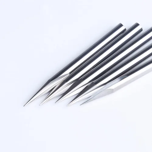 Miniatura 8 de HUHAO Brocas rectas para enrutador recto, brocas de grabado en V de 20 grados, vástago de 1/8, 2 flautas, puntas de 0.004 in, brocas de herramienta
